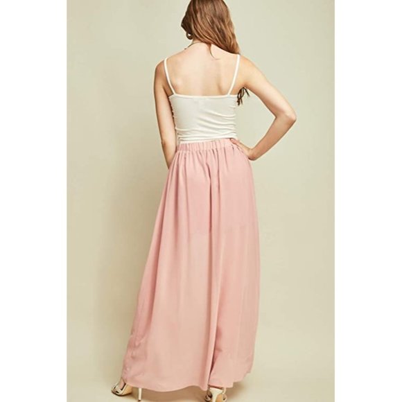 Entro High Waisted Maxi Shorts, Pink - Picture 3 of 6